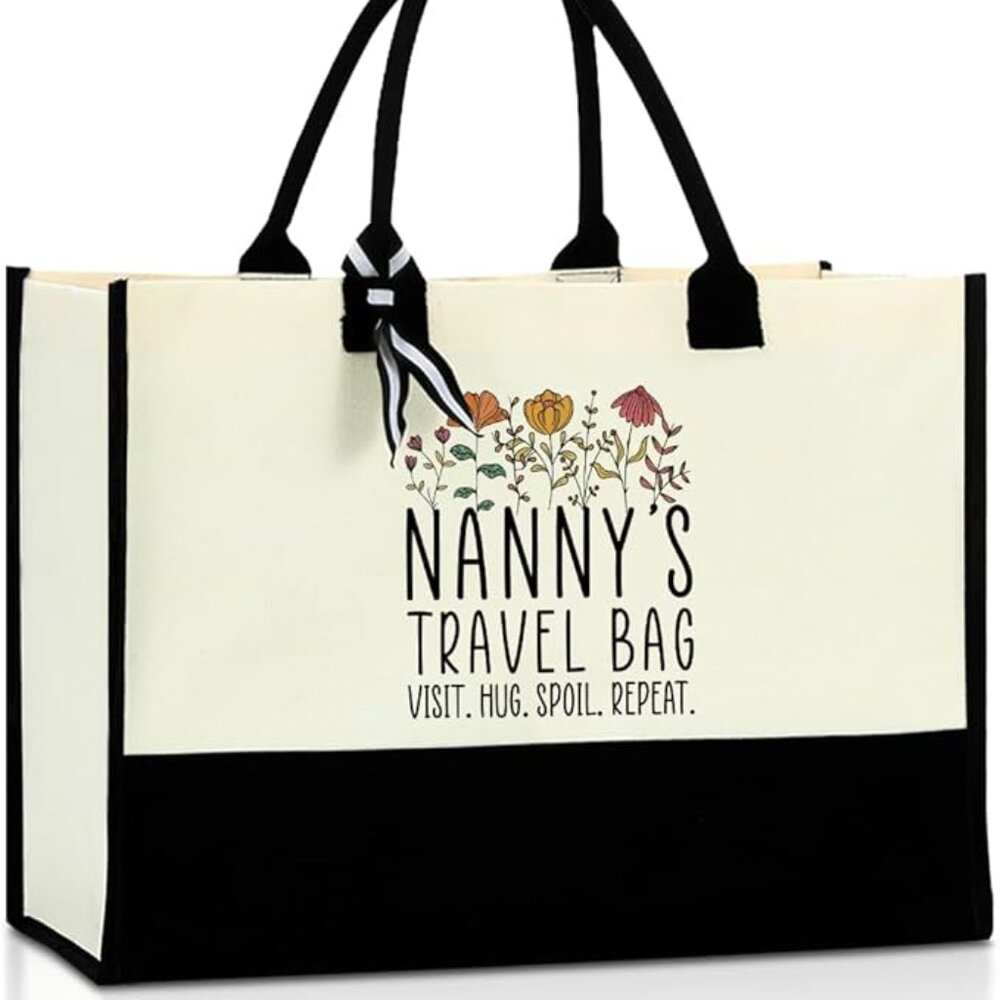 Gifts Travel Tote Bag, Mothers Day Grandma Birthday Gifts,For Women Wildflowers